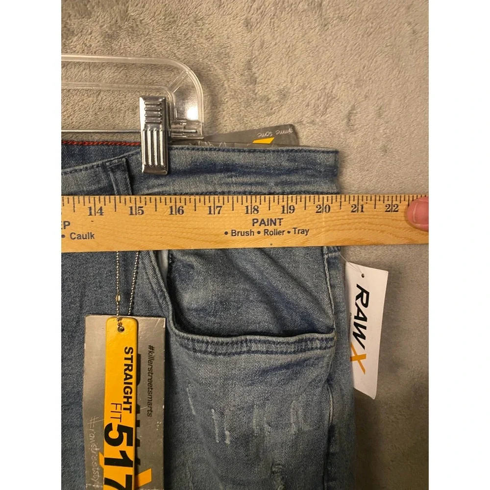 RawX Men's Jeans W42 L32 Light Blue 517 Straight Fit